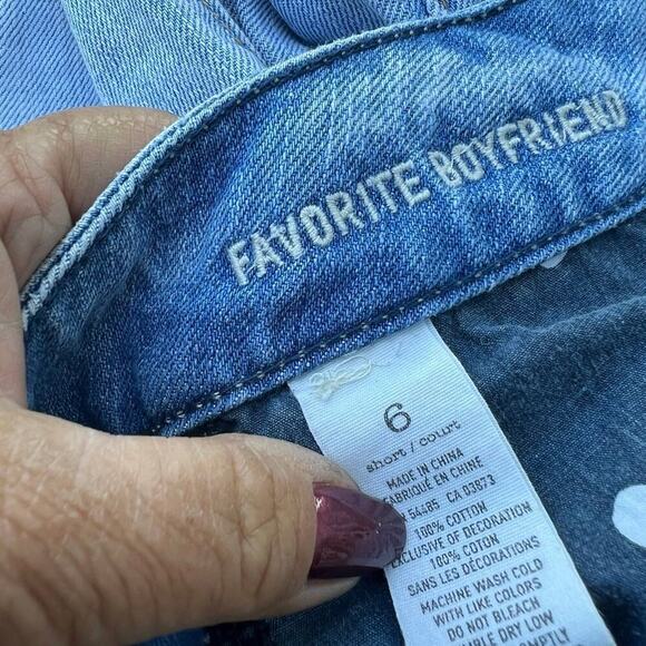 AMERICAN EAGLE size 6 Favorite Boyfriend, 30” inseam, distressed - Picture 3 of 12